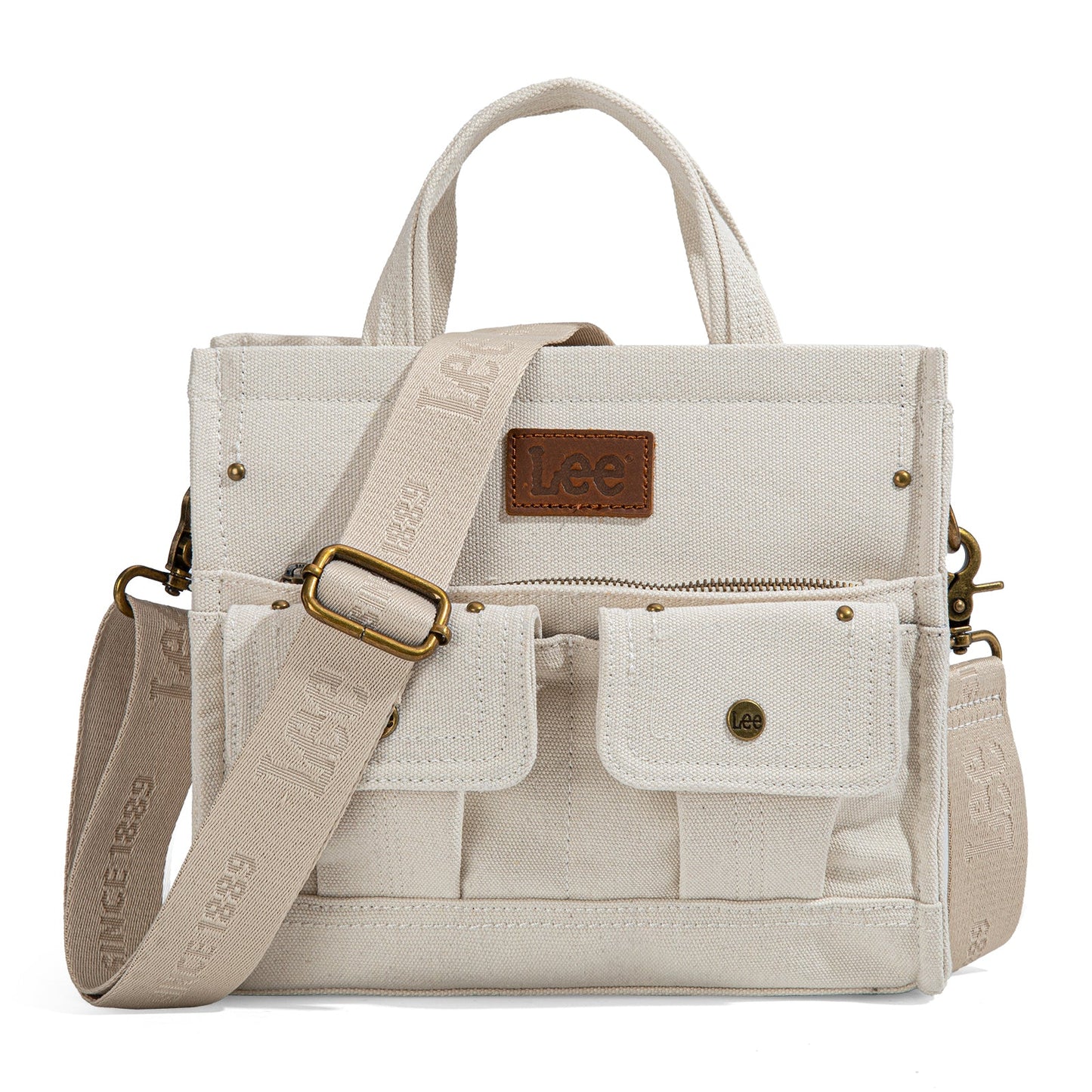 LEE53-001   LEE  Waxed Canvas Tote/Crossbody