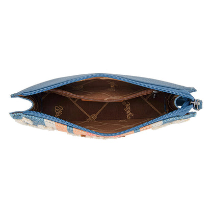 WG275-181  Wrangler Sherpa Aztec Canvas  Clutch -Jean