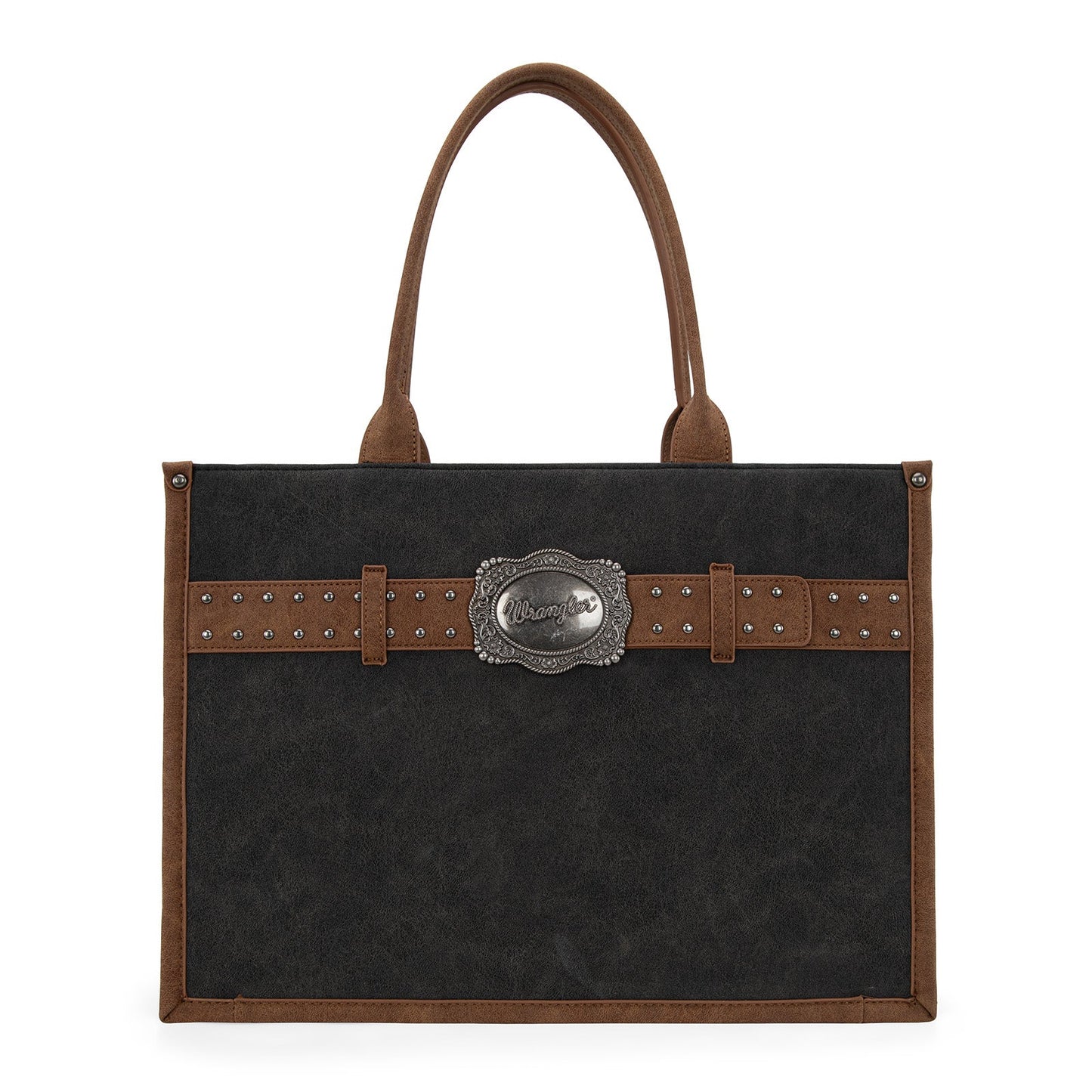 WG250G-8119BK   Wrangler Buckle Concealed Carry Large Tote-Black