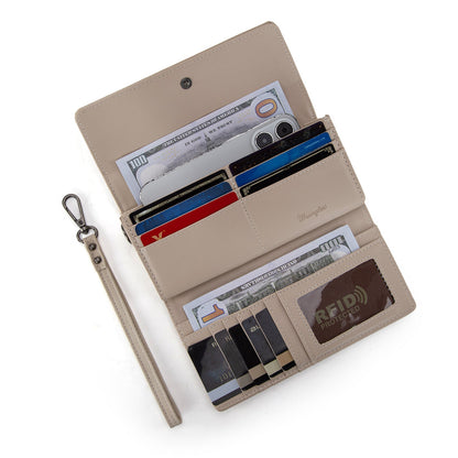 WG218-W068  Wrangler Aztec Embroidered  Wallet/Wristlet -Beige