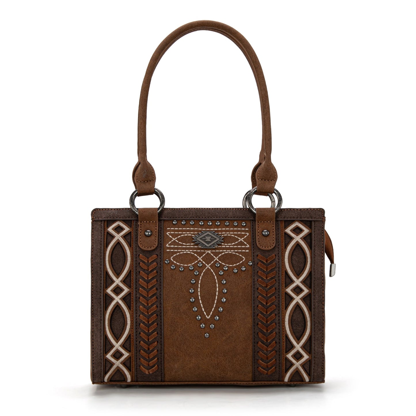 MW1325G-8317  Montana West Cut-Out Embroidered Concealed Carry Tote