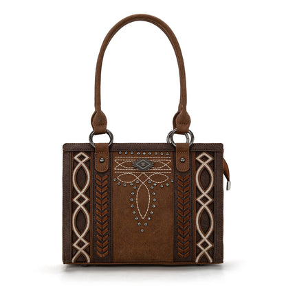 MW1325G-8317  Montana West Cut-Out Embroidered Concealed Carry Tote