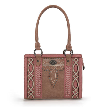 MW1325G-8317  Montana West Cut-Out Embroidered Concealed Carry Tote