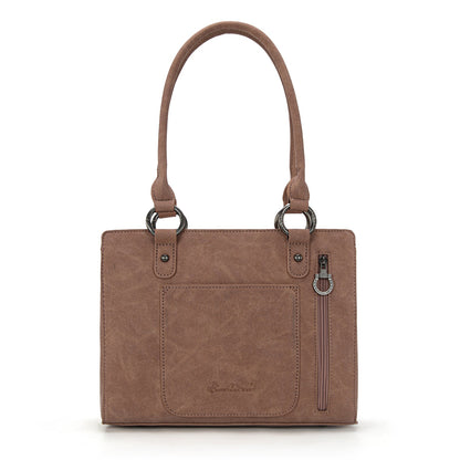 MW1325G-8317  Montana West Cut-Out Embroidered Concealed Carry Tote