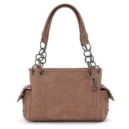 MW1325G-8085  Montana West Cut-Out Embroidered Concealed Carry Satchel