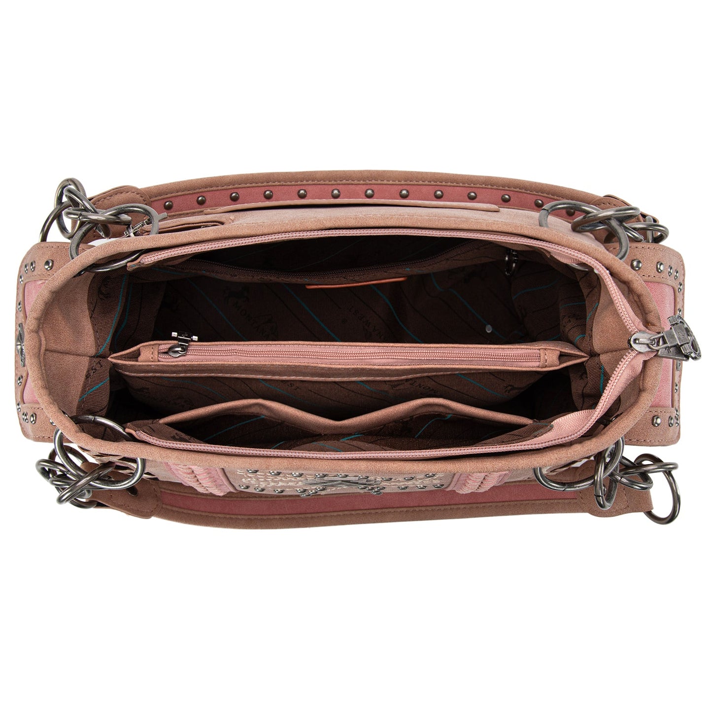 MW1325G-8085  Montana West Cut-Out Embroidered Concealed Carry Satchel