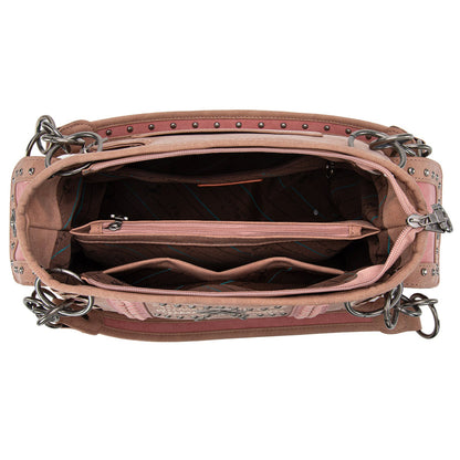 MW1325G-8085  Montana West Cut-Out Embroidered Concealed Carry Satchel