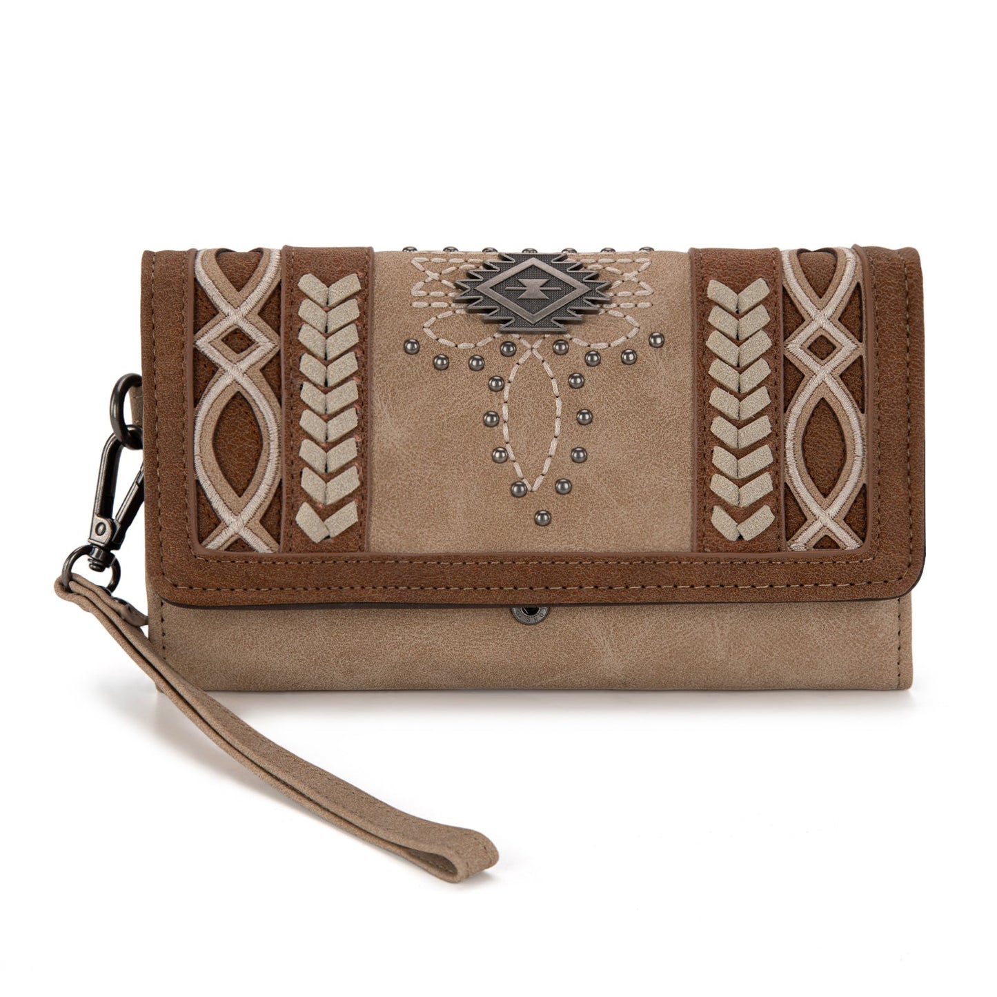 MW1325-W018 Montana West Cut-Out Embroidered Collection Wallet