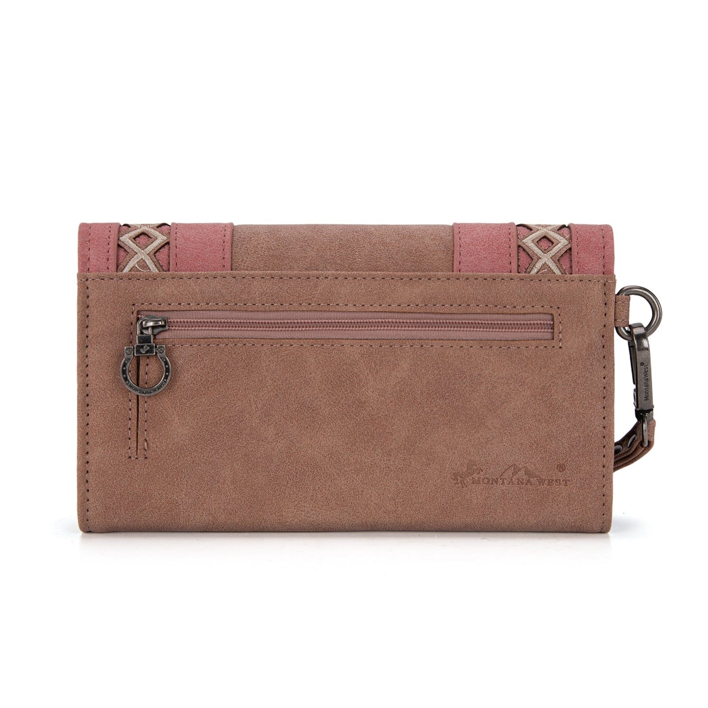 MW1325-W018 Montana West Cut-Out Embroidered Collection Wallet