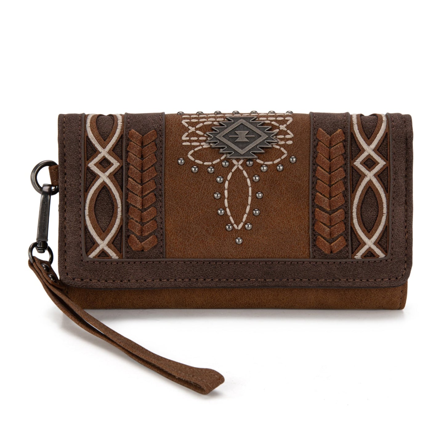 MW1325-W018 Montana West Cut-Out Embroidered Collection Wallet