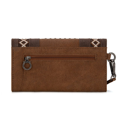 MW1325-W018 Montana West Cut-Out Embroidered Collection Wallet