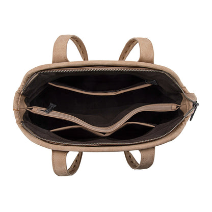TR199G-8260  Trinity Ranch Genuine Hair-On Cowhide Tooled Concealed Carry Tote