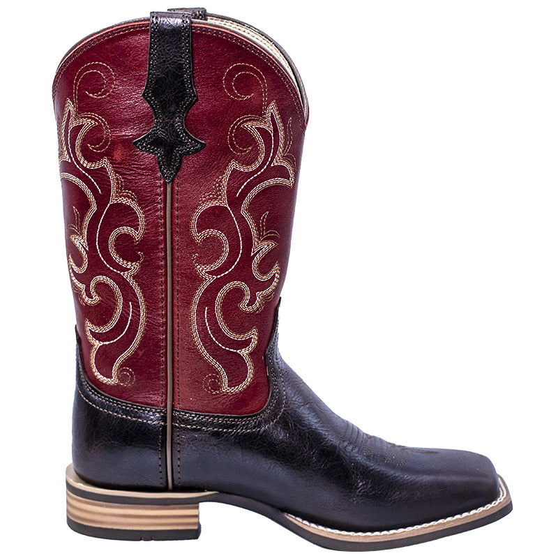 Palitutu BRANDI Women's Western Cowgirl Boots - Full Grain Leather, Square Toe PLT203605