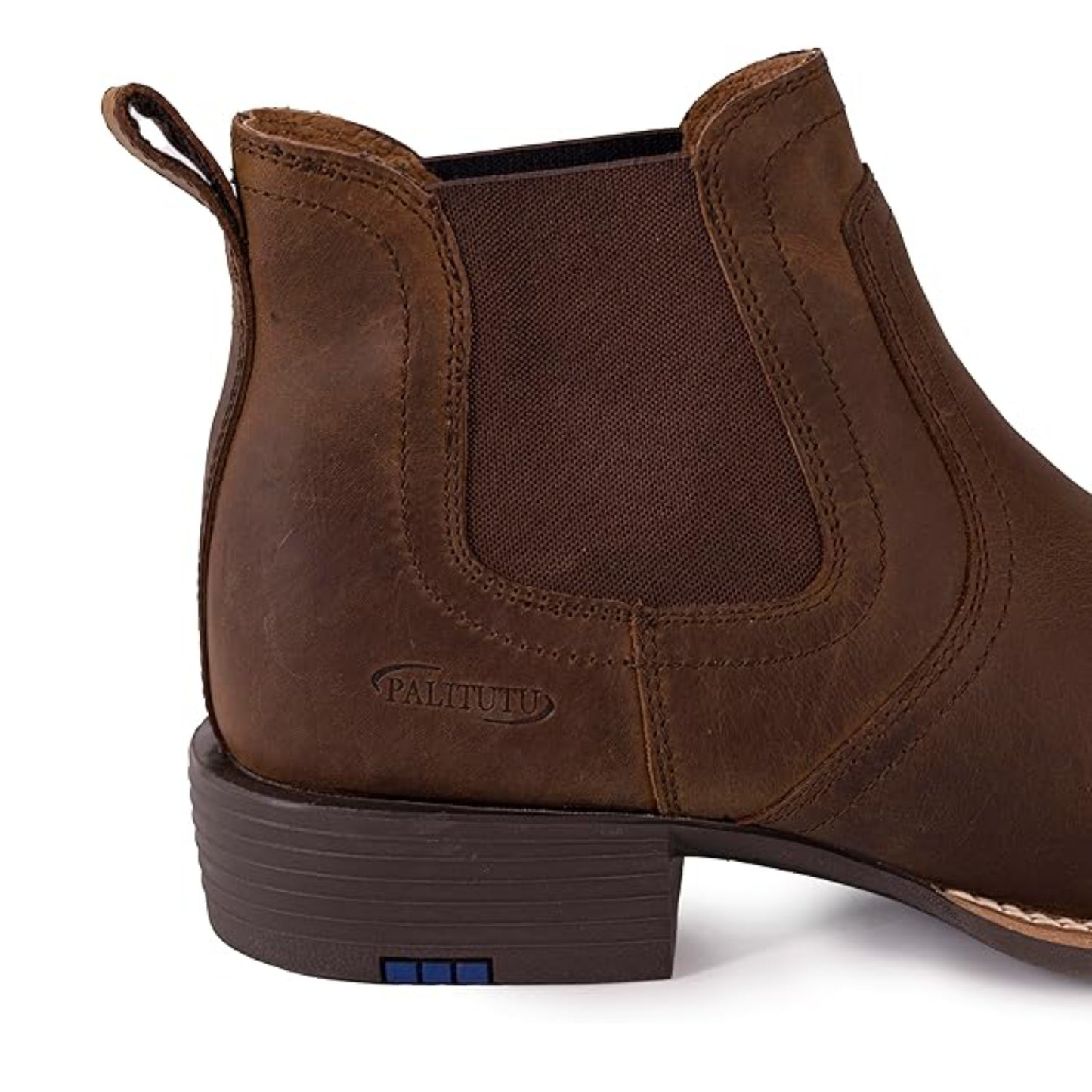 Palitutu JOE Men's Chelsea Western Boot Full-grain Leather PLT803602