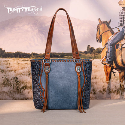 TR192G-8317  Trinity Ranch Concho Collection Concealed Carry Tote