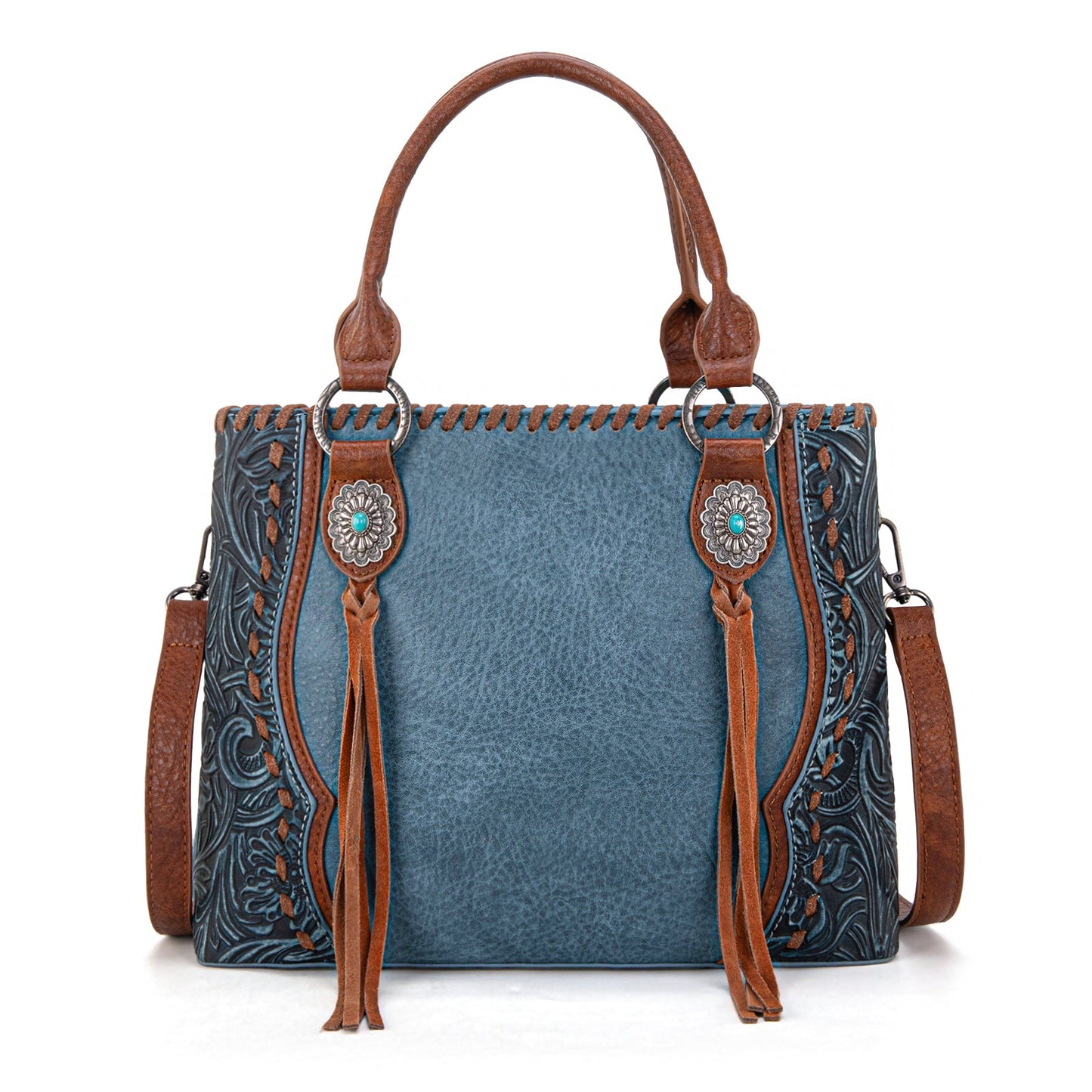 TR192G-8322  Trinity Ranch Concho Collection Tote/Crossbody
