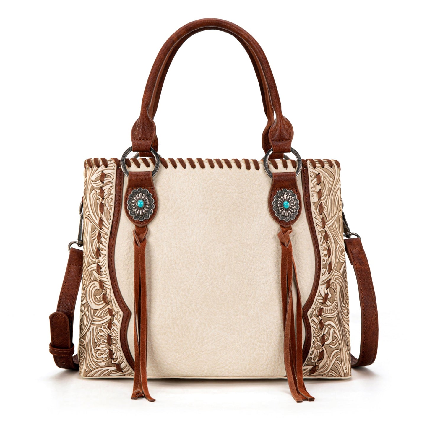 TR192G-8322  Trinity Ranch Concho Collection Tote/Crossbody