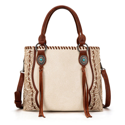 TR192G-8322  Trinity Ranch Concho Collection Tote/Crossbody