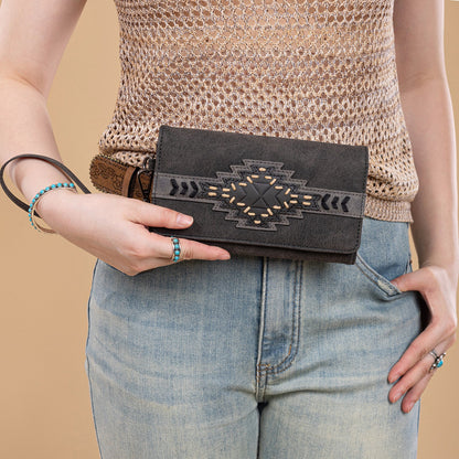 TR196-W018  Trinity Ranch Aztec Collection Wallet