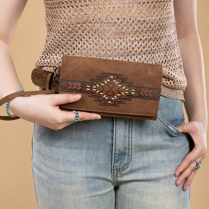 TR196-W018  Trinity Ranch Aztec Collection Wallet
