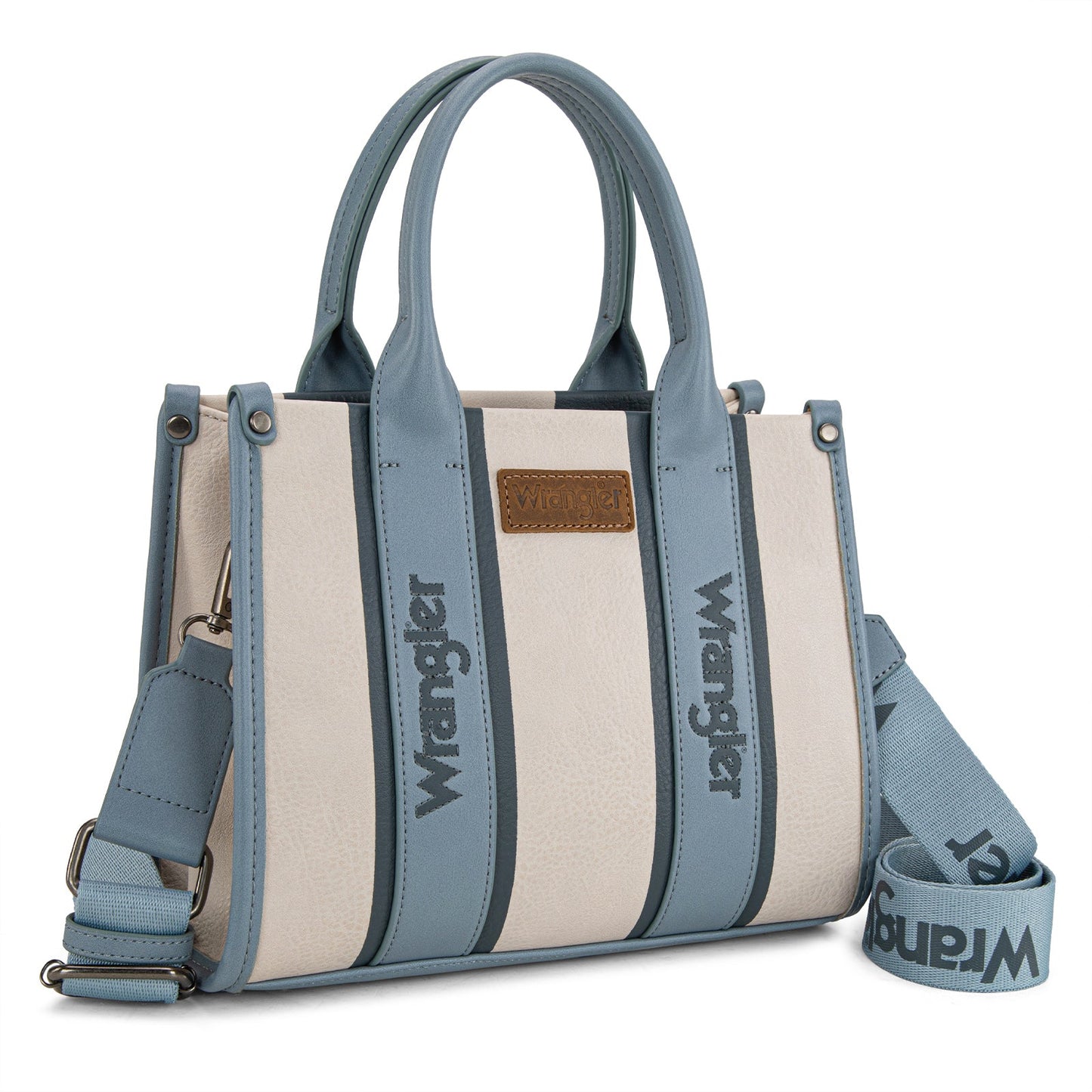 WG208-8120SJN   Wrangler Color Block Tote/Crossbody - Jean
