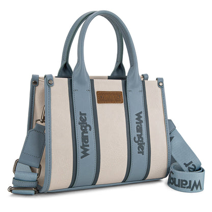 WG208-8120SJN   Wrangler Color Block Tote/Crossbody - Jean