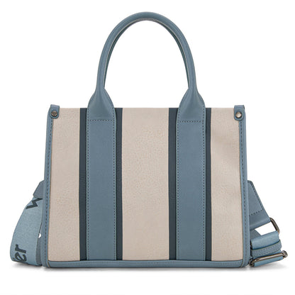 WG208-8120SJN   Wrangler Color Block Tote/Crossbody - Jean