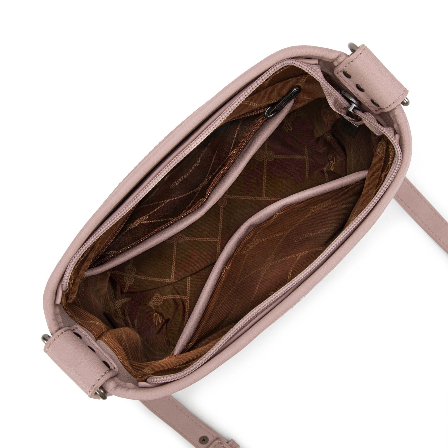 WG213-2003  Wrangler Aztec Distressed Print Dual Sided Print Concealed Carry Crossbody-Pink