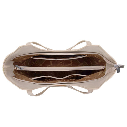 WG218-8250  Wrangler Aztec Embroidered Tote Bag- Beige