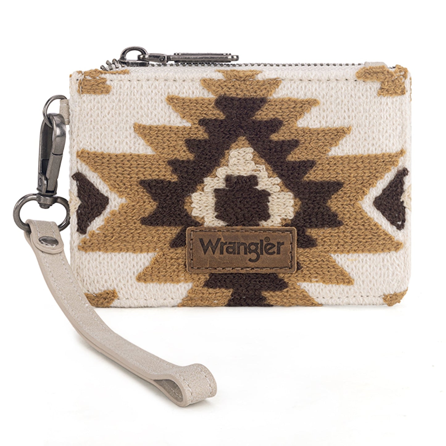 WG226-W069  Wrangler Aztec Print Card Wallet -Beige
