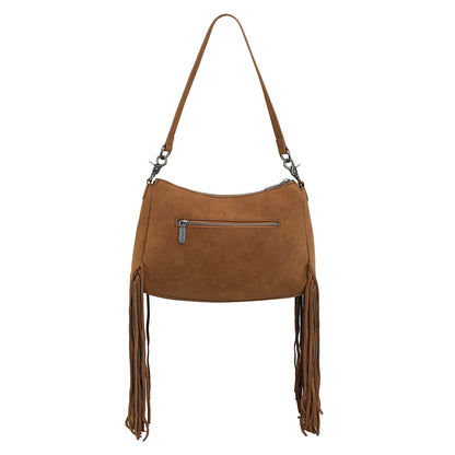 WG241-2022  Wrangler Fringe Buckle Hobo Bag/Crossbody Bag - Brown