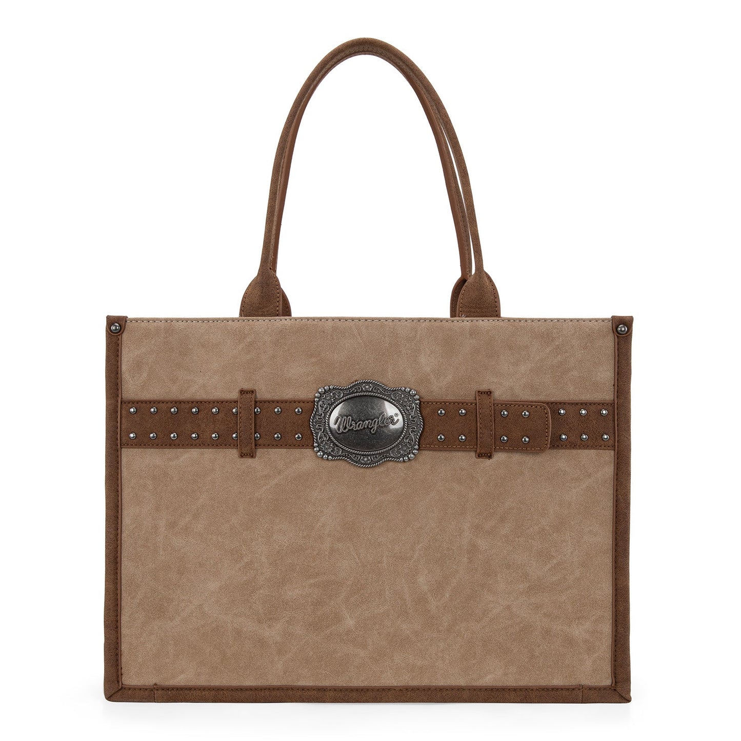 WG250G-8119TN    Wrangler Buckle Concealed Carry Large Tote-Tan