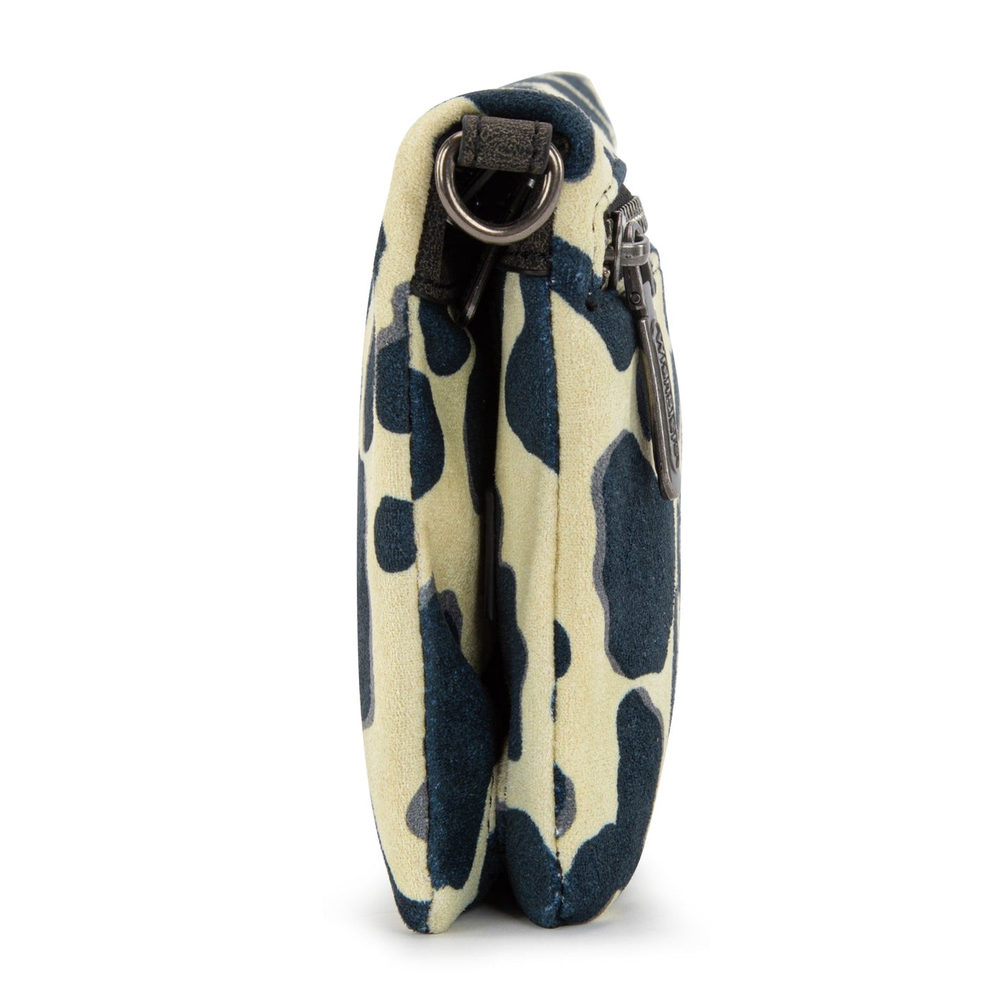 WG264-W106BK   Wrangler Cow Print  Wallet/Wristlet/Crossbody -Black