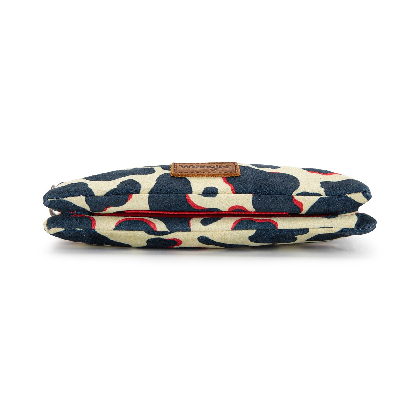 WG264-W106RD   Wrangler Cow Print  Wallet/Wristlet/Crossbody -Red