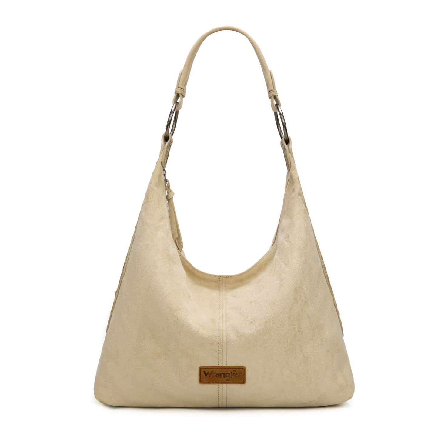 WG276-9182  Wrangler Floral Tooled Hobo Bag with Pouch-Beige