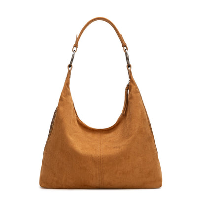 WG276-9182  Wrangler Floral Tooled Hobo Bag with Pouch-Brown