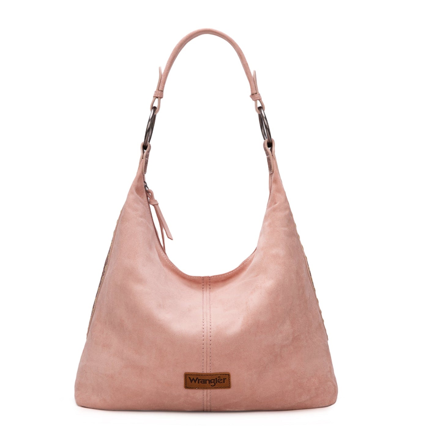 WG276-9182  Wrangler Floral Tooled Hobo Bag with Pouch-Dark Pink