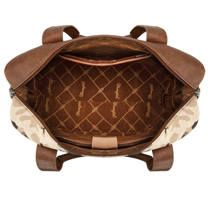 WG286-5110 Wrangler Camo Print Collection Duffle Bag -Brown