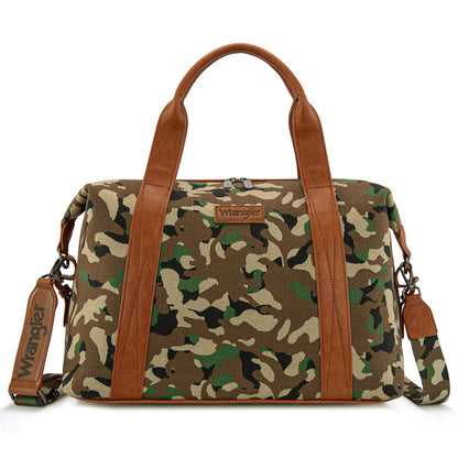 WG286-5110 Wrangler Camo Print Collection Duffle Bag -Green
