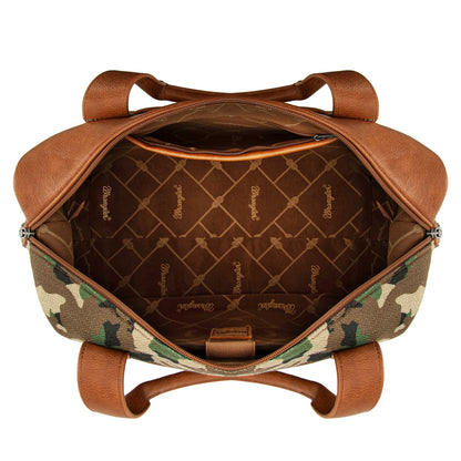 WG286-5110 Wrangler Camo Print Collection Duffle Bag -Green