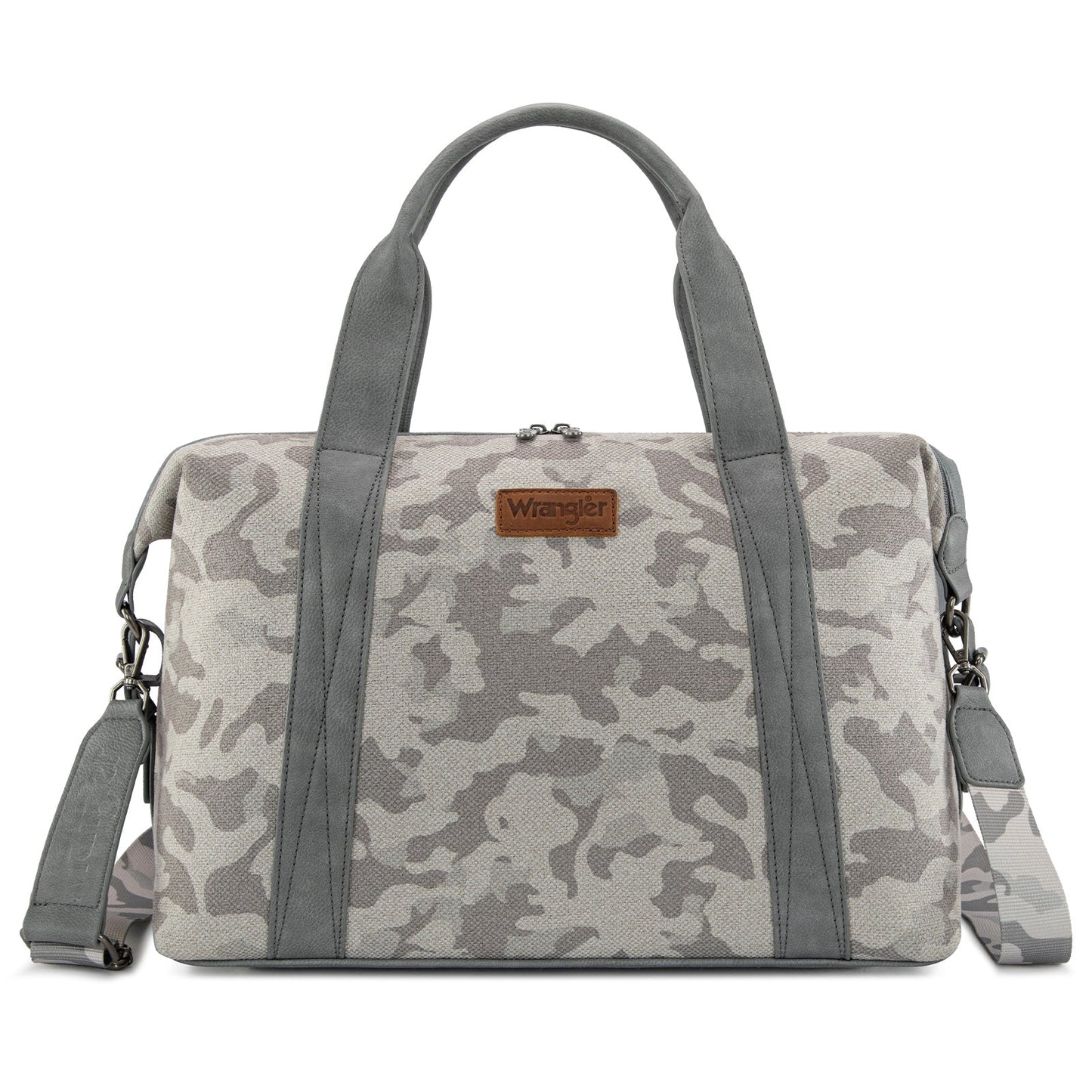 WG286-5110 Wrangler Camo Print Collection Duffle Bag -Grey