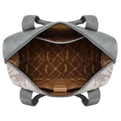 WG286-5110 Wrangler Camo Print Collection Duffle Bag -Grey