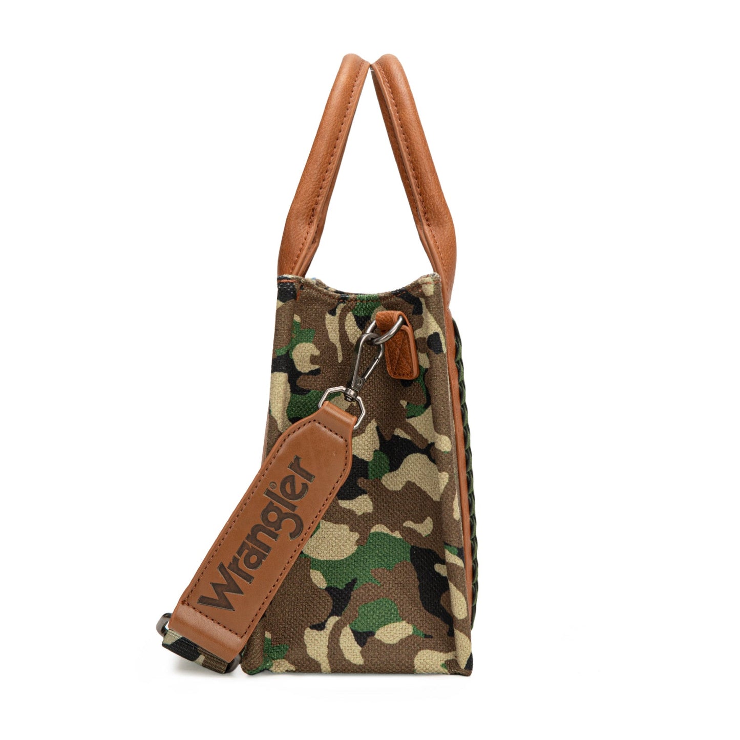 WG286-8120S  Wrangler Camo Print Tote/Crossbody -Green