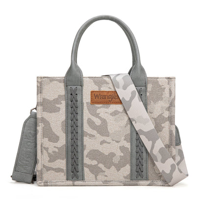 WG286-8120S  Wrangler Camo Print Tote/Crossbody -Grey