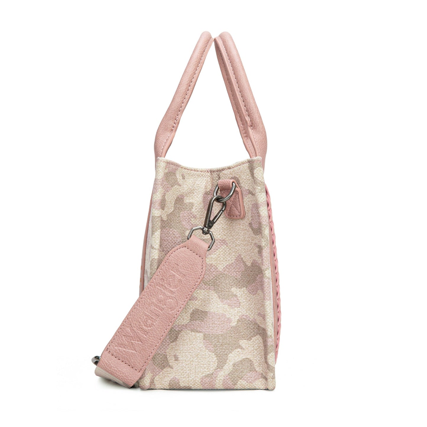 WG286-8120S  Wrangler Camo Print Tote/Crossbody - Pink