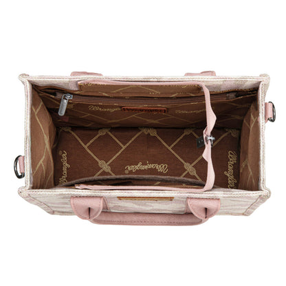 WG286-8120S  Wrangler Camo Print Tote/Crossbody - Pink