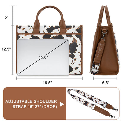 WG288-8119  Wrangler Carry-All Large Tote Work Tote /Crossbody - Cow-Brown