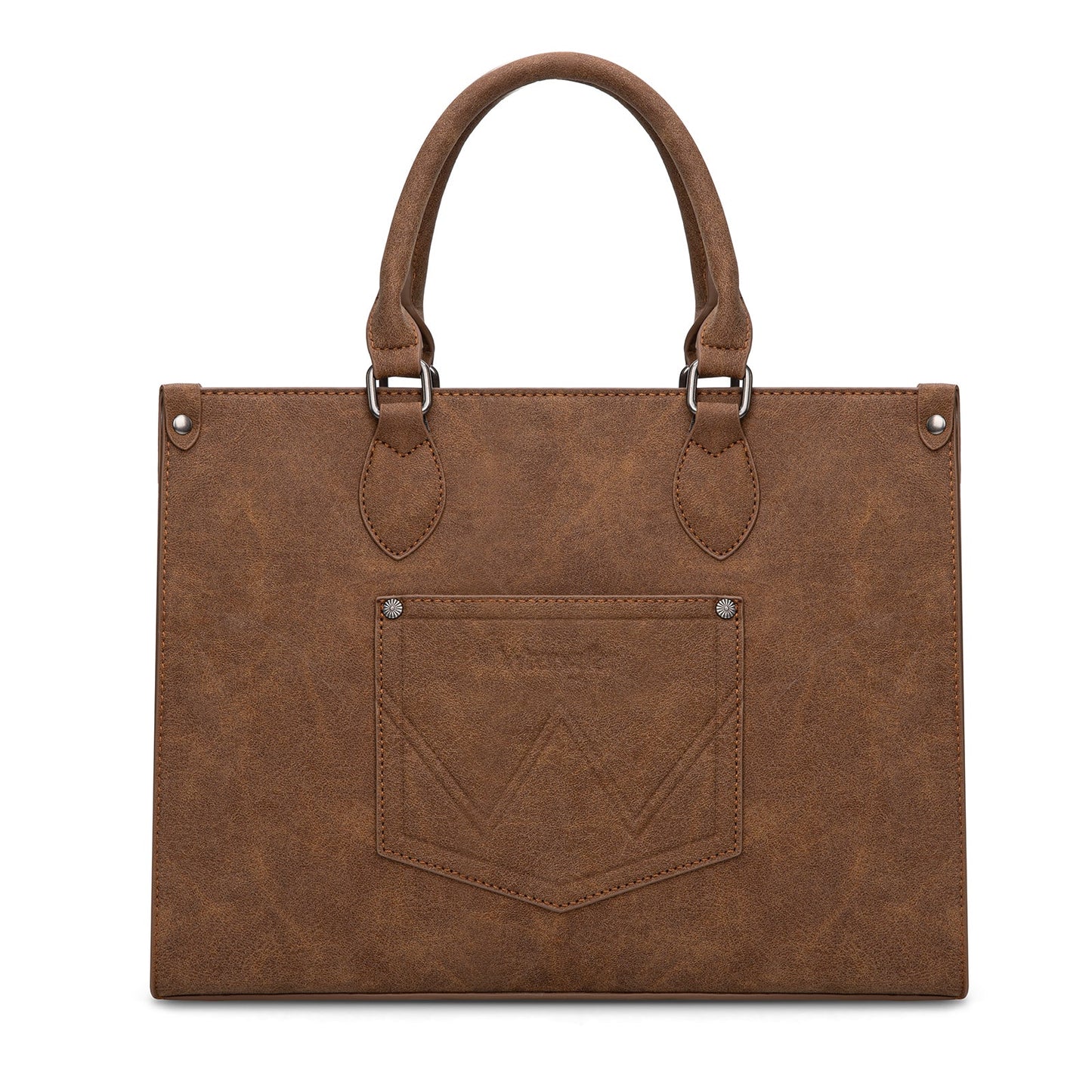 WG296-8625BR    Wrangler Leopard Print Wide Tote Bag/Crossbody