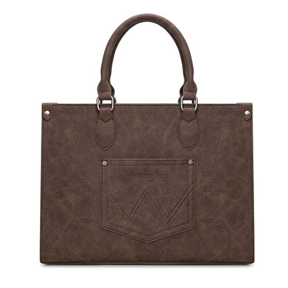 WG296-8625CF    Wrangler Leopard Print Wide Tote Bag/Crossbody