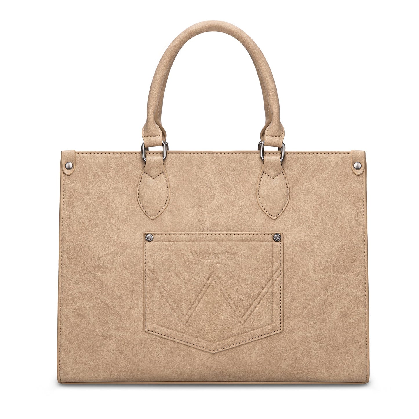 WG296-8625TN    Wrangler Leopard Print Wide Tote Bag/Crossbody